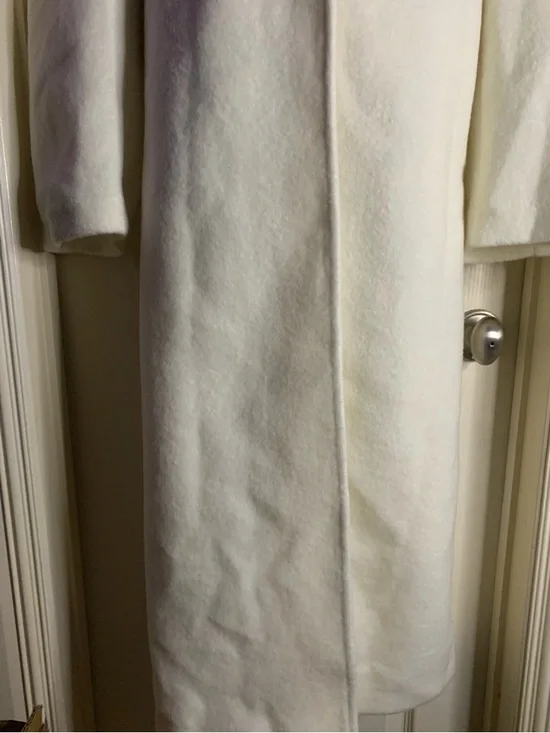 ebossy Women Fashion Notched Lapel Open Front Maxi Long Trench Coat - Picture 5 of 12